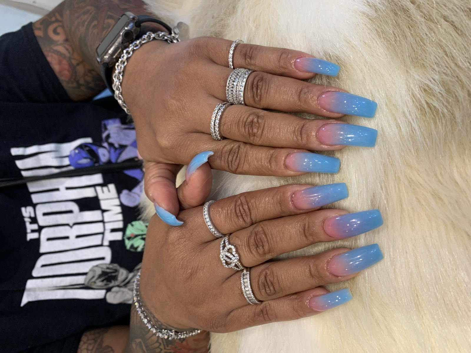 Custom nail art from Arboretum Nails & Spa